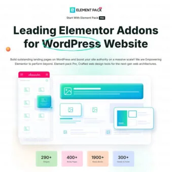 Download Element Pack Pro - The Ultimate Addon Pack for Elementor @ Only $4.99