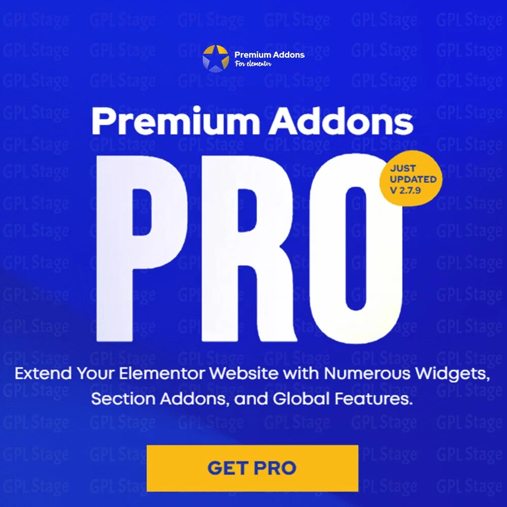 Download Premium Addons Pro for Elementor @ Only $4.99