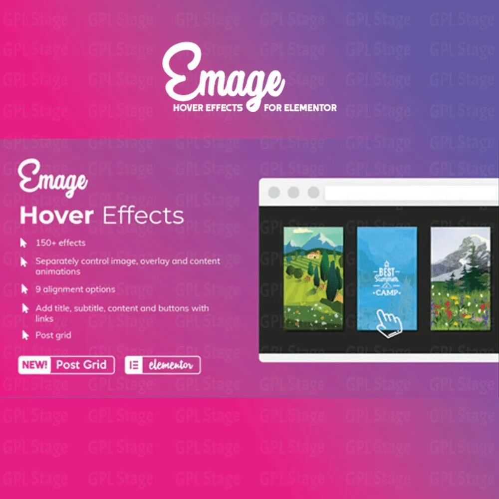 Download Emage – Image Hover Effects for Elementor @ Only $4.99