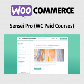 Download Sensei with WooCommerce Paid Courses @ Only $4.99