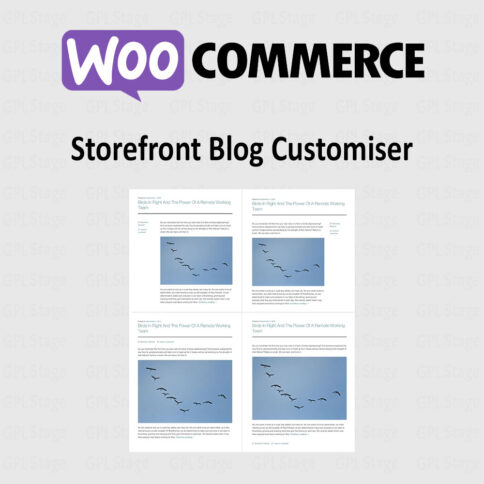 Download Storefront Blog Customizer @ Only $4.99