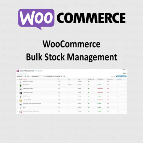 Download Woocommerce Bulk Stock Management @ Only $4.99