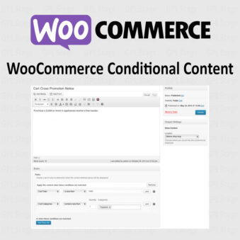 Download WooCommerce Conditional Content @ Only $4.99