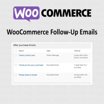 Download WooCommerce Follow-Up Emails @ Only $4.99