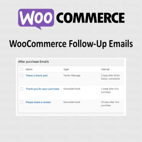 Download Woocommerce Follow-Up Emails @ Only $4.99
