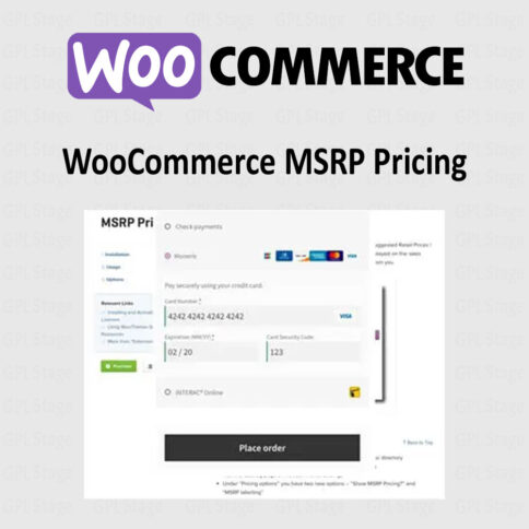 Download Woocommerce Msrp Pricing @ Only $4.99
