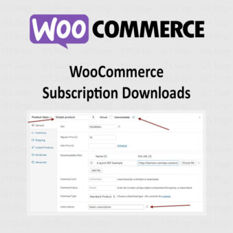 Download WooCommerce Subscription Downloads @ Only $4.99