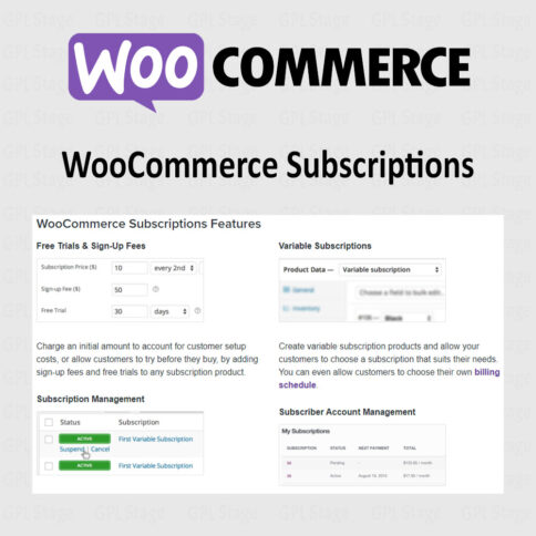 Download Woocommerce Subscriptions @ Only $4.99