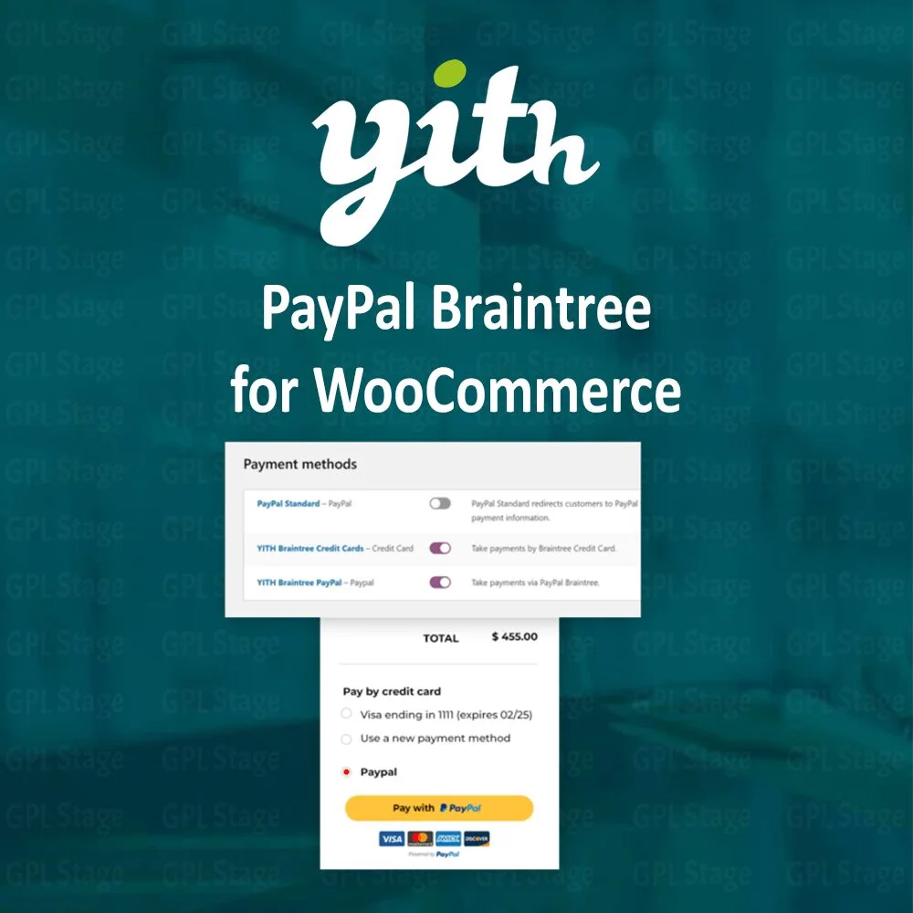 Download YITH PayPal Braintree for WooCommerce @ Only $4.99