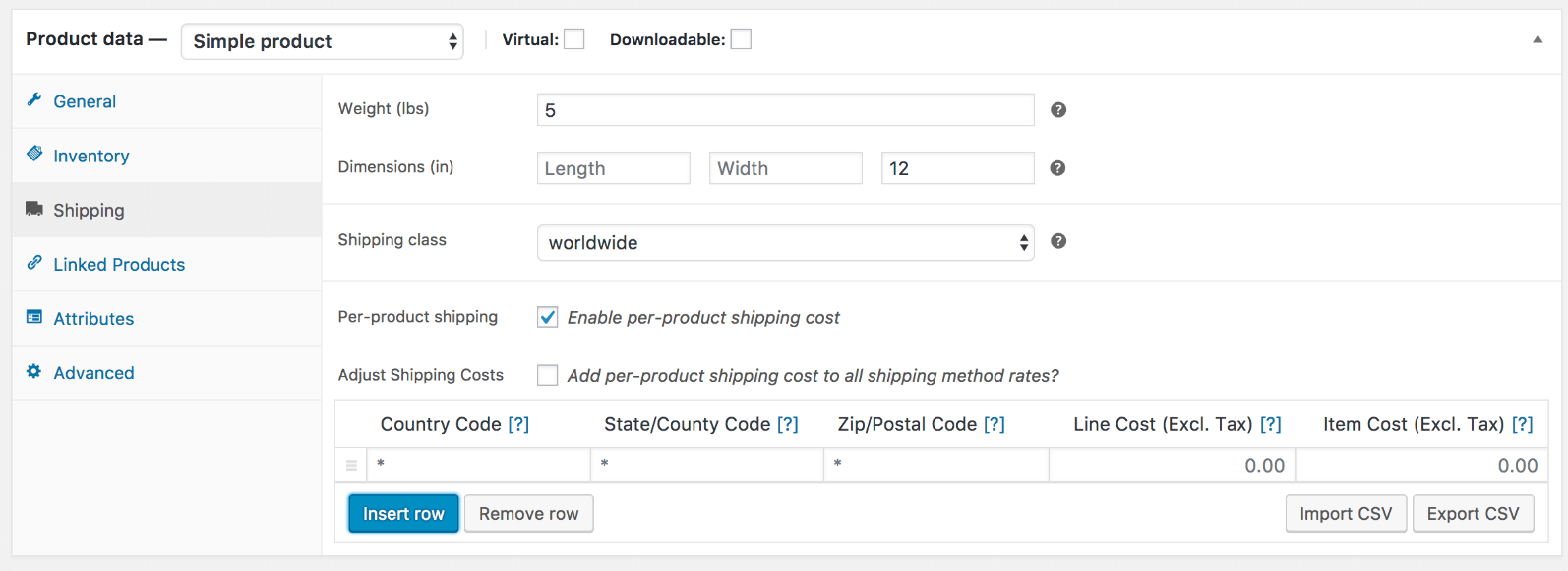 Enable The Per-Product Shipping Option