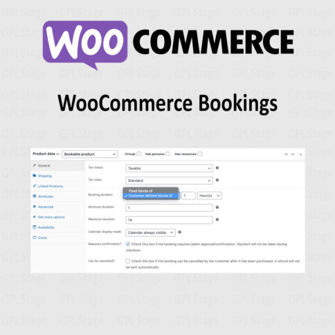 Download Woocommerce Bookings @ Only $4.99