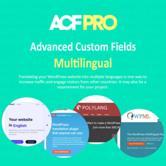 Download Advanced Custom Fields Multilingual Addon @ Only $4.99