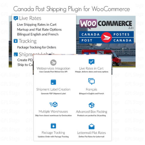 Download Canada Post Woocommerce Shipping Plugin @ Only $4.99