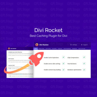 Download Divi Rocket – Caching Plugin for Divi Theme @ Only $4.99