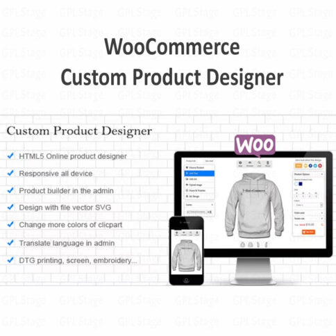 Download Woocommerce Custom Product Designer @ Only $4.99