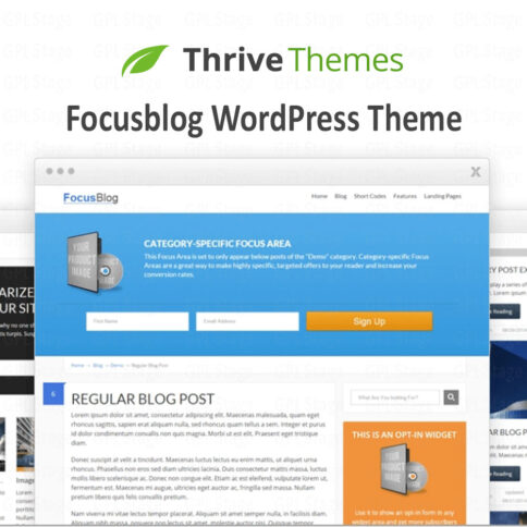 Download Thrive Themes Focusblog Wordpress Theme @ Only $4.99