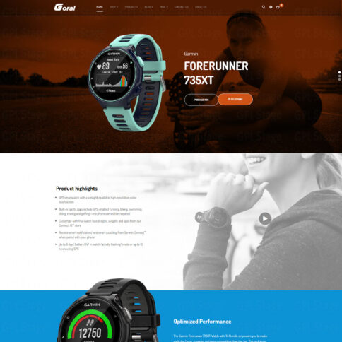 Download Goral Smartwatch – Single Product Woocommerce Wordpress Theme @ Only $4.99