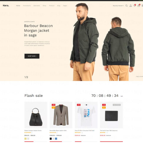 Download Kera – Fashion Elementor Woocommerce Theme @ Only $4.99