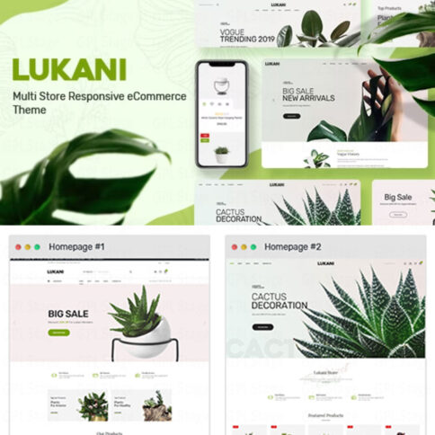 Download Lukani – Plant Store Theme For Woocommerce Wordpress @ Only $4.99