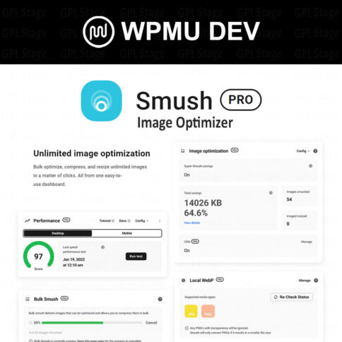 Download Wpmu Dev Wp Smush Pro @ Only $4.99