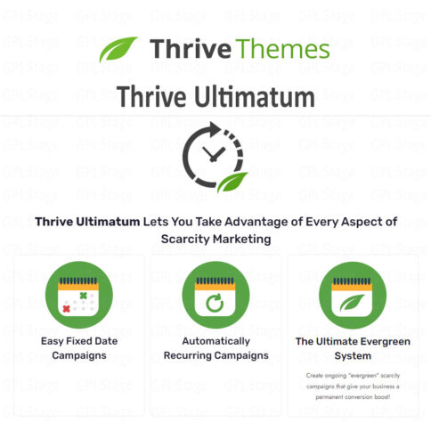 Download Thrive Ultimatum – The Ultimate Scarcity Marketing Plugin @ Only $4.99