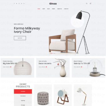 Download Ginza – Furniture Theme for WooCommerce WordPress @ Only $4.99