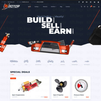 Download Motor – Vehicles Parts – Equipments and Accessories WooCommerce Store @ Only $4.99