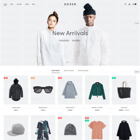Download Sober – Woocommerce Wordpress Theme @ Only $4.99