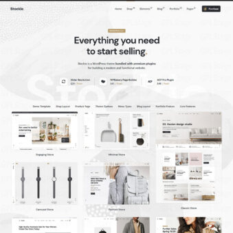 Download Stockie – Modern Multi-Purpose WooCommerce Theme @ Only $4.99