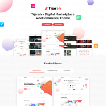Download Tijarah – Digital Marketplace WooCommerce Theme @ Only $4.99