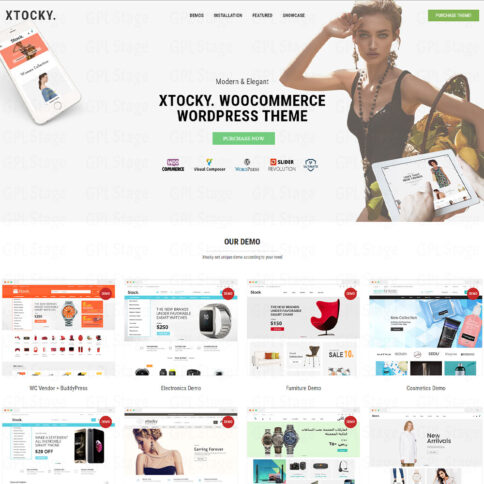 Download Xtocky – Woocommerce Responsive Theme @ Only $4.99
