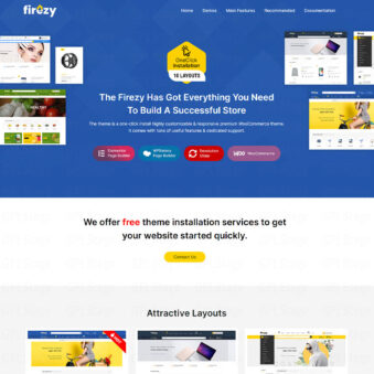 Download Firezy – Multipurpose WooCommerce Theme @ Only $4.99