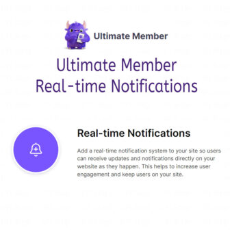 Download Ultimate Member Realtime Notifications Addon @ Only $4.99