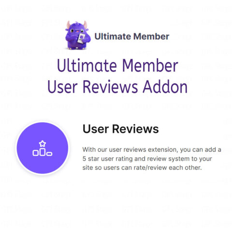 Download Ultimate Member User Reviews Addon @ Only $4.99