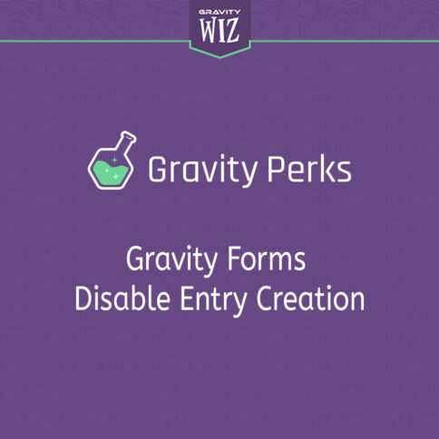 Download Gravity Perks – Gravity Forms Disable Entry Creation @ Only $4.99