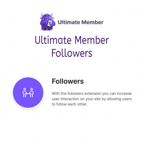 Download Ultimate Member Followers Addon @ Only $4.99