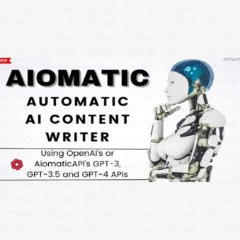 Download Aiomatic – Automatic AI Content Writer & Editor, GPT-3 & GPT-4, ChatGPT ChatBot & AI Toolkit @ Only $4.99