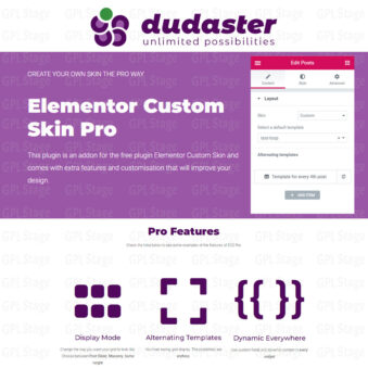 Download Elementor Custom Skin Pro @ Only $4.99