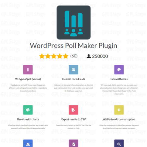 Download Poll Maker – Wordpress Poll Maker Plugin Developer Version @ Only $4.99