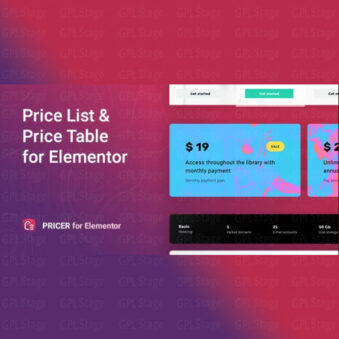 Download Pricer – Price List for Elementor @ Only $4.99