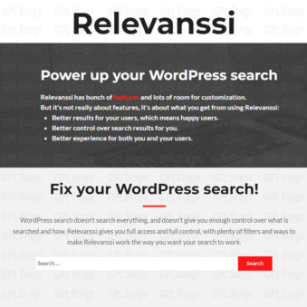 Download Relevanssi Premium - WordPress Plugin @ Only $4.99