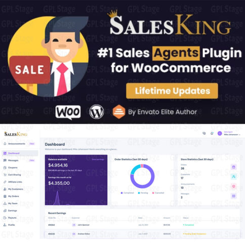 Download Salesking – Ultimate Sales Team, Agents &Amp; Reps Plugin For Woocommerce @ Only $4.99