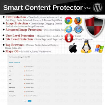 Download Smart Content Protector – Pro WP Copy Protection @ Only $4.99