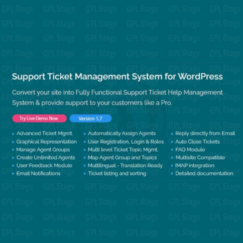 Download Support Ticket Management System For Wordpress @ Only $4.99