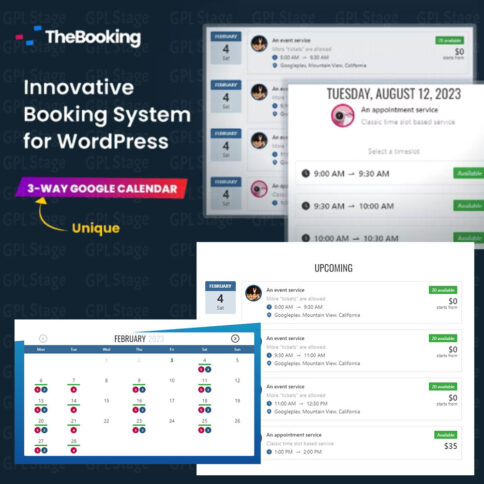 Download Team Booking – Wordpress Booking System @ Only $4.99