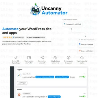 Download Uncanny Automator Pro - WordPress Plugin @ Only $4.99