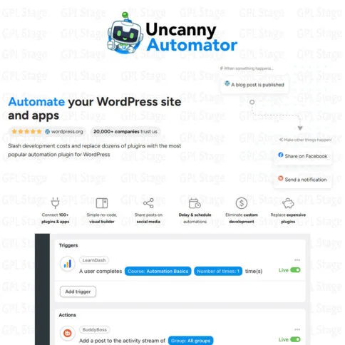 Download Uncanny Automator Pro - Wordpress Plugin @ Only $4.99