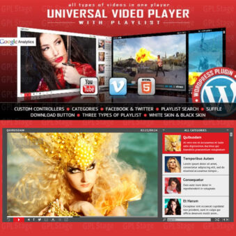 Download Universal Video Player – WP Plugin @ Only $4.99