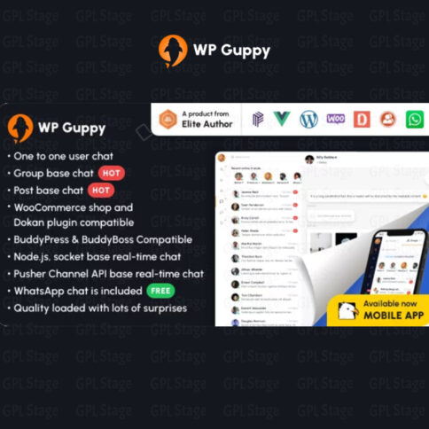 Download Wp Guppy Pro – A Live Chat Plugin For Wordpress, Woocommerce And Buddypress @ Only $4.99