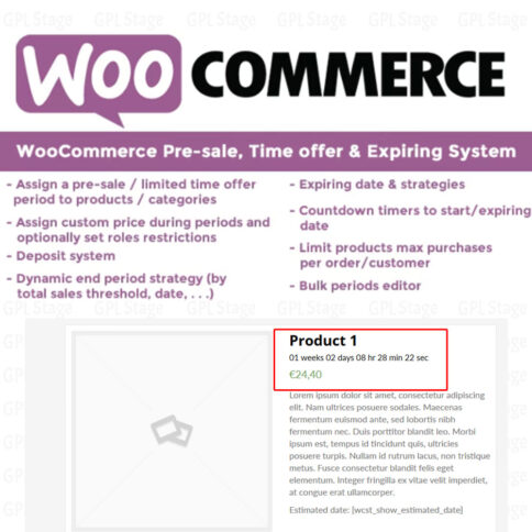Download Woocommerce Pre-Sale, Time Offer &Amp; Expiring System @ Only $4.99